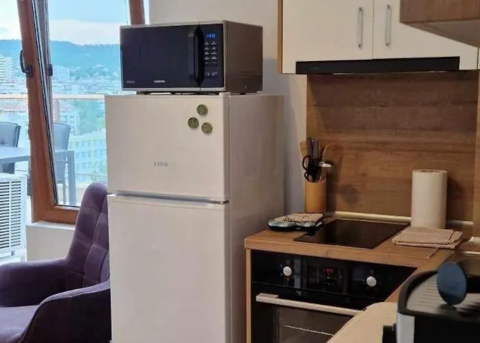 Apartment студио тони 2 с панорамна тераса и морска гледка