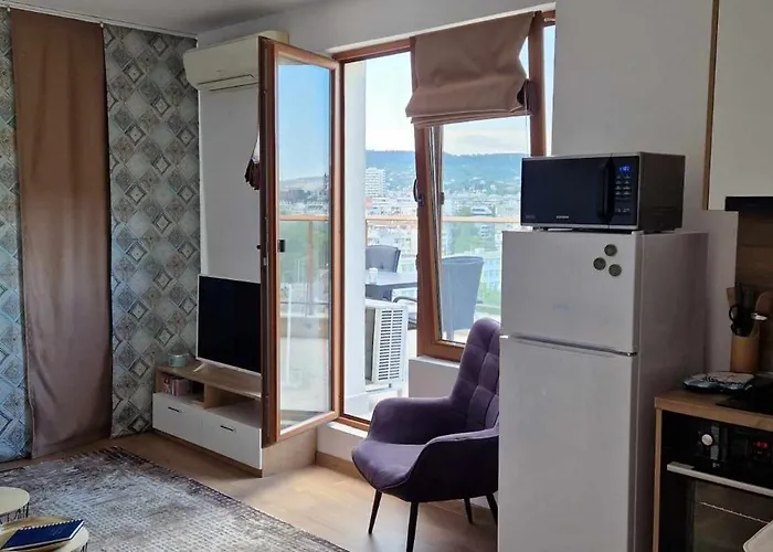 Apartamento студио тони 2 с панорамна тераса и морска гледка