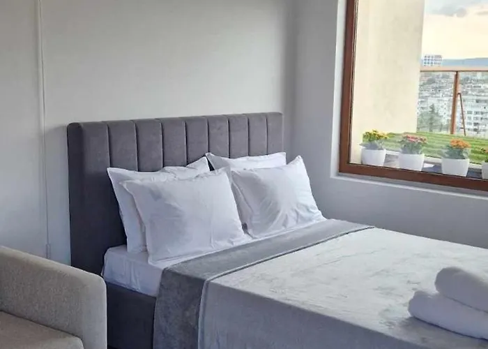 Apartamento студио тони 2 с панорамна тераса и морска гледка *